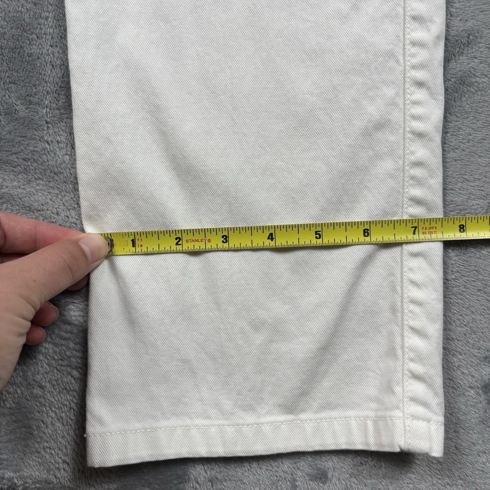 Ermenegildo Zegna Mens White Jeans Size 34x34 Quiet Luxury Preppy - Picture 7 of 8